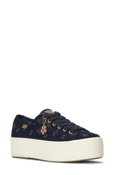 Keds ® Triple Up Platform Sneaker In Blue
