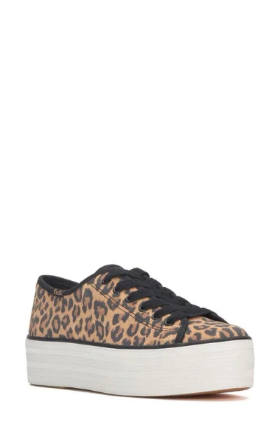 Keds ® Triple Up Sneaker In Tan/black