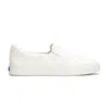 Keds Unisex|women's Pursuit Starburst Eyelet Slip On Canvas Sneakers In Snow White