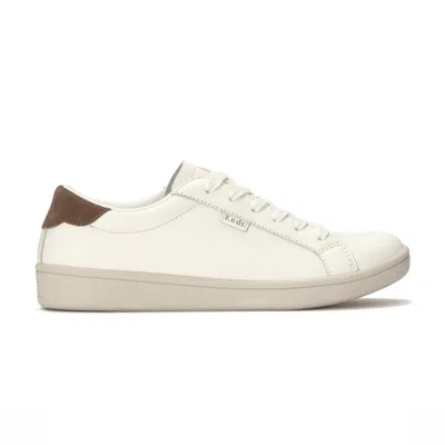 Keds Women's Ace Ii Leather Lace-up Sneakers In Egret/cocoa Brown