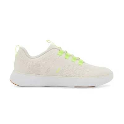 Keds Women's Blisswalk Knit Slip On Canvas Sneakers In Sea Salt/lime Green