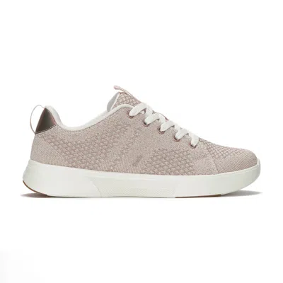 Keds Women's Blisswalk Metallic Knit Lace-up Canvas Sneakers In Rose Gold