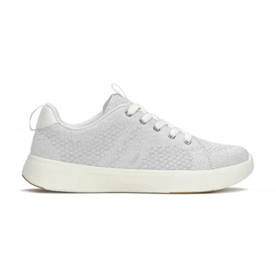 Keds Women's Blisswalk Metallic Lace Up Canvas Sneakers In White