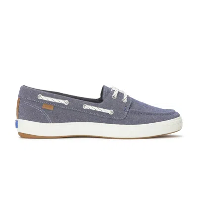 Keds Center Boat Shoe In Blue