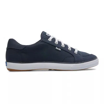 Keds Women's Center Iii Canvas Lace Up Canvas Sneakers In Navy