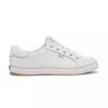 Keds Women's Center Iii Leather Lace Up Leather Sneakers In White