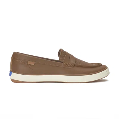 Keds Women's Center Iii Leather Loafer Leather Sneakers In Brown