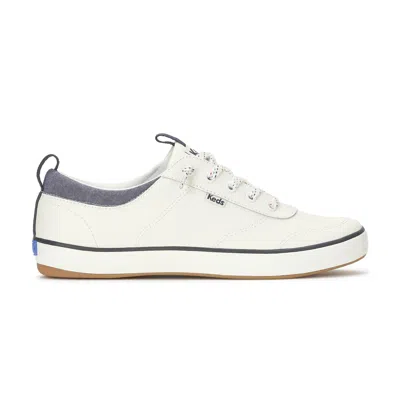 Keds Women's Center Iii Leather Nautical Slip-on Leather Sneakers
