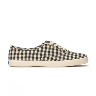 KEDS WOMEN'S CHAMPION BUFFALO PLAID LACE-UP CANVAS SNEAKERS
