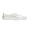 Keds Women's Champion Canvas Floral Embellished Celebrations Lace Up Canvas Sneakers In Iridescent