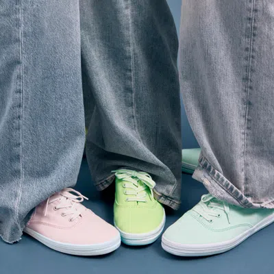 Keds Women's Champion Canvas Lace-up Sneakers In Green