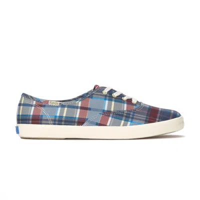 Keds Women's Champion Classic Plaid Lace-up Canvas Sneakers In Multi