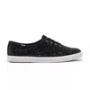 Keds Women's Champion Glitter Celebrations Lace Up Leather Sneakers In Black Glitter