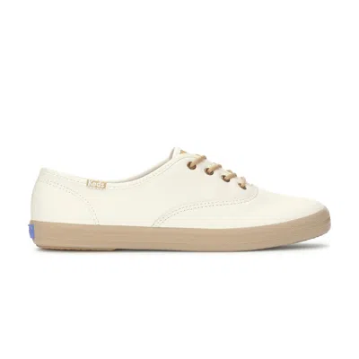 Keds Women's Champion Luxe Leather Round Laces Lace-up Leather Sneakers