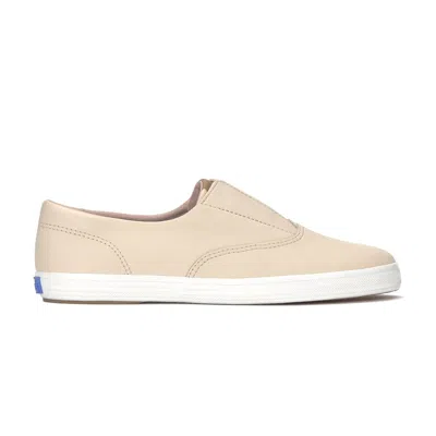 Keds Women's Champion Round Toe Leather Slip On Leather Sneakers In Pink