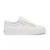Keds Kickback Womens Fashion Lifestyle Casual And Fashion Sneakers In White