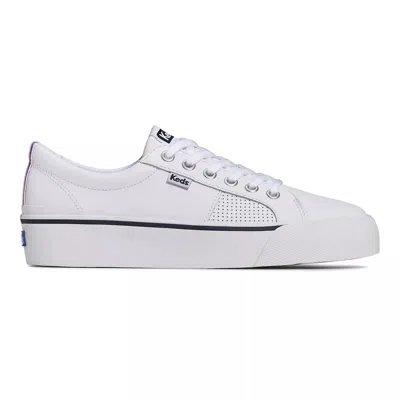 Keds Women's Jump Kick Duo Leather Sneaker - Minimalist Platform Sneaker With Wedge Heel & Sporty Style