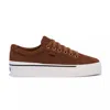 Keds Women's Jump Kick Duo Perf Suede Lace Up Leather Sneakers In Dark Brown