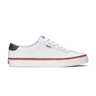 Keds Women's Jump Kick T-toe Perforated Leather Lace Up Leather Sneakers