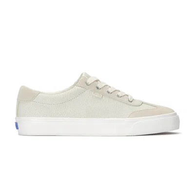 Keds Women's Jump Kick T-toe Dalmata Leather/suede Lace Up Sneakers In White