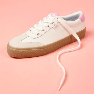 Keds Women's Jump Kick T-toe Leather/suede Lace-up Sneakers In Multi