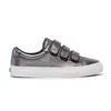 Keds Women's Jump Kick V Sneaker In Grey Leather In Gray