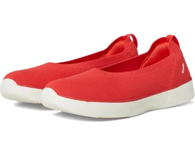 Keds Women's  Blisswalk Skimmer Flats Red Slip On Comfort Casual Shoes Hawk1905