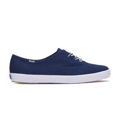 Keds Women's  Champion Sneakers Navy Canvas Comfort Casual Shoes Zap1425 In Blue