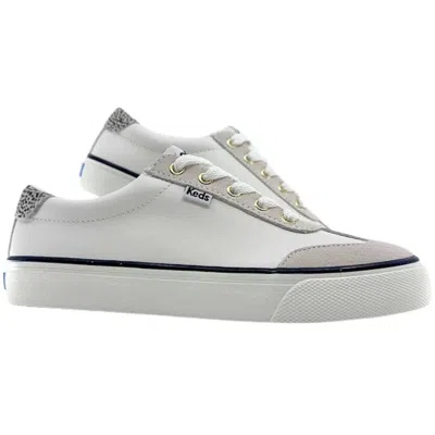 Keds Women's  Jump Kick Sneakers Off White Leather Lifestyle Shoes Hawk1859