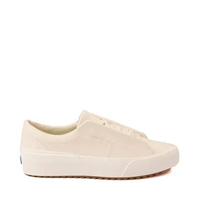 Keds Women's  Remi Wh68211-m-050 Sneakers Begie Leather Platform Shoes Zap1479 In Neutral