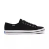 Keds Women's Kickstart Canvas Lace Up Canvas Sneakers In Black