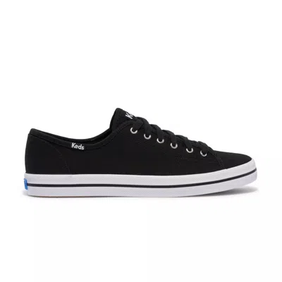 Keds Women's Kickstart Canvas Lace Up Canvas Sneakers In Black