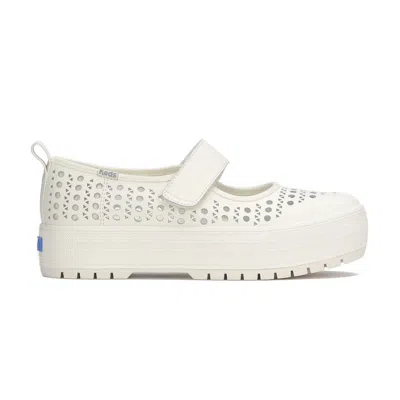 Keds Women's Mary Jane Perf Leather Leather Sneakers In White