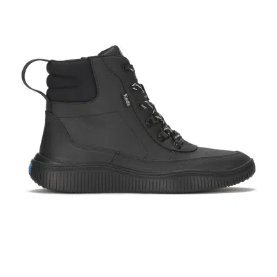 Keds Women's Nova Boots Lace Coated Canvas/nylon In Black
