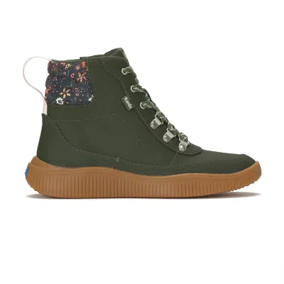 Keds Women's Nova Boots Lace Coated Canvas/nylon In Olive