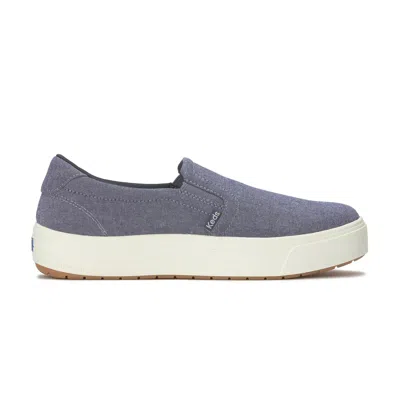 Keds Women's Park Chambray Slip-on Canvas Sneakers In Blue