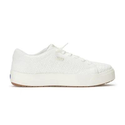 Keds Women's Park Knit Slip On Canvas Sneakers In White