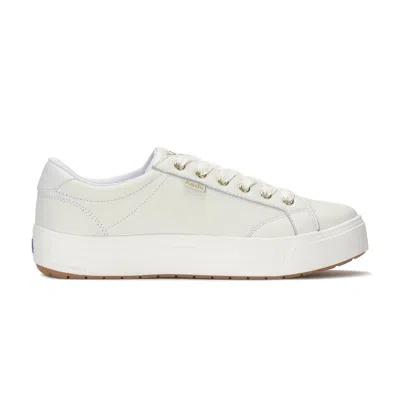 Keds Women's Park Leather Lace Up Leather Sneakers In White