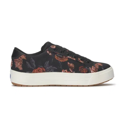KEDS WOMEN'S PARK PRINTED FLORAL CANVAS LACE UP CANVAS SNEAKERS
