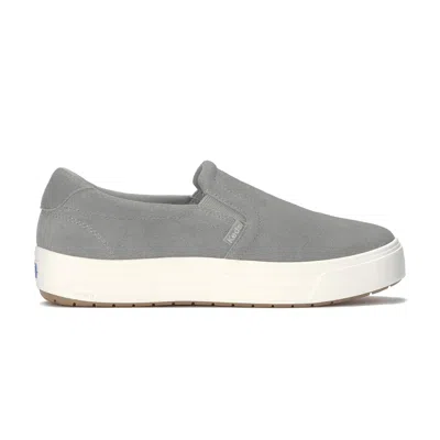 Keds Women's Park Suede Slip-on Leather Sneakers In Gray