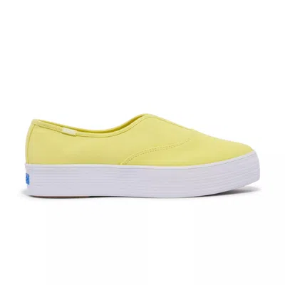 Keds Women's Point Canvas Slip On Canvas Sneakers In Citrine