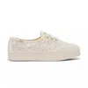 Keds Women's Point Glitter Celebrations Lace Up Canvas Sneakers In Neutral