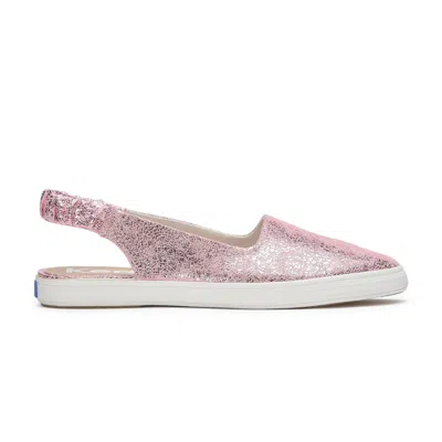 Keds Women's Point Slingback Distressed Metallic Leather Leather Sneakers In Pink