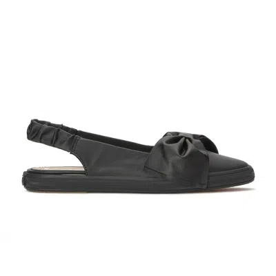 Keds Women's Point Slingback Leather Bow Sneakers In Black