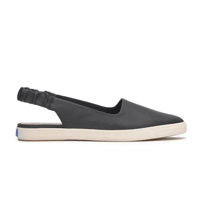 Keds Women's Point Slingback Leather Leather Sneakers In Black