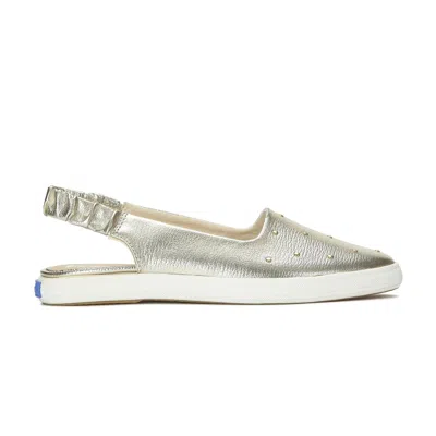 Keds Women's Point Slingback Leather Studs Sneakers In Gold