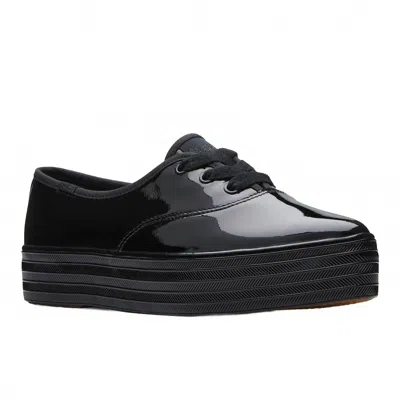 Keds Women's Point Sneaker In Black Patent