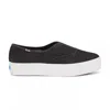 Keds Women's Point Denim Slip On Canvas Sneakers In Black
