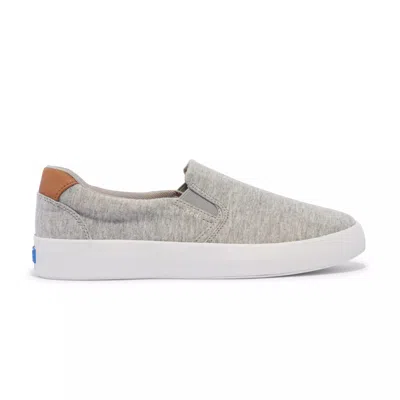 Keds Unisex|women's Pursuit Jersey Slip On Canvas Sneakers In Grey