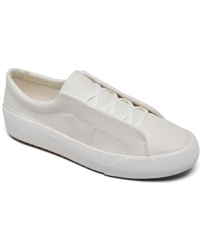 Keds Women's Remi Leather Casual Sneakers From Finish Line In Snow White